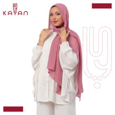Chiffon Plain Scarf - Thulian Pink